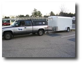 The B.C.'s Custom Color truck and trailor